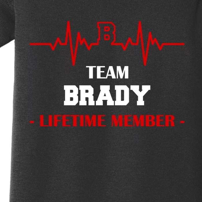 Team Brady Lifetime Member Baby Bodysuit