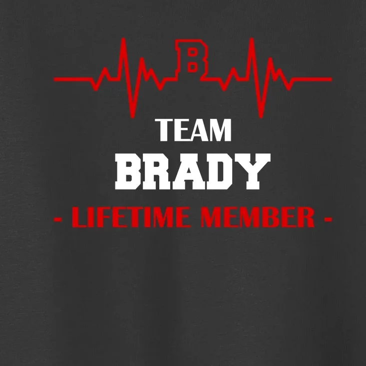 Team Brady Lifetime Member Toddler T-Shirt