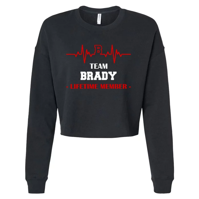 Team Brady Lifetime Member Cropped Pullover Crew