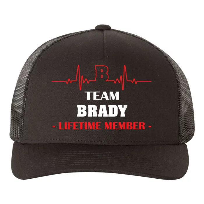 Team BRADY Lifetime Member Blood Completely Family Yupoong Adult 5-Panel Trucker Hat