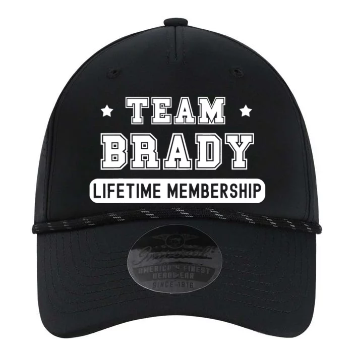 Team Brady Lifetime Membership Funny Performance The Dyno Cap