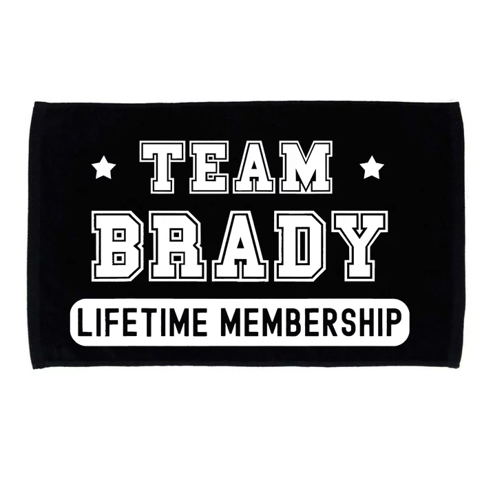 Team Brady Lifetime Membership Funny Microfiber Hand Towel