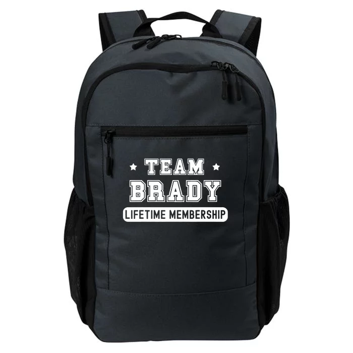 Team Brady Lifetime Membership Funny Daily Commute Backpack