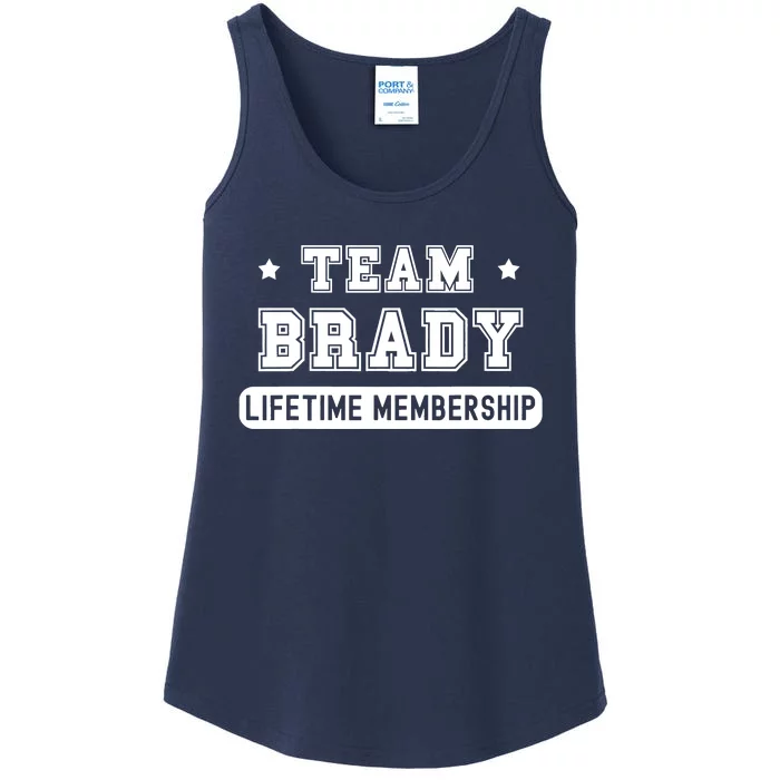 Team Brady Lifetime Membership Funny Ladies Essential Tank