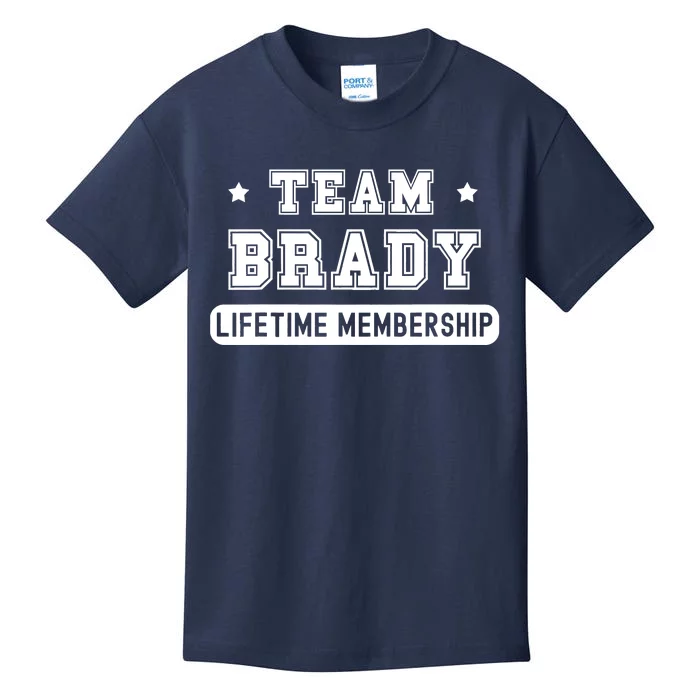 Team Brady Lifetime Membership Funny Kids T-Shirt