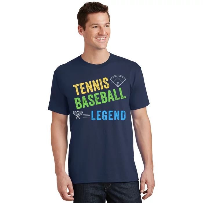 Tennis Baseball Legend, Funny Tennis Baseball Lovers T-Shirt