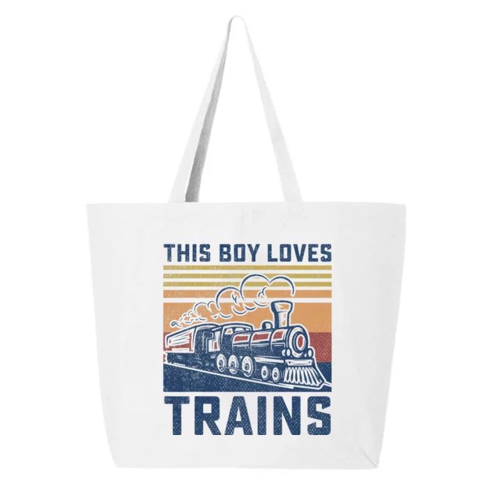 This Boy Loves Trains Trains Lovers 25L Jumbo Tote