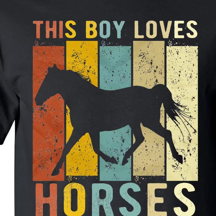 This Boy Loves Horses Boy Horse Tall T-Shirt