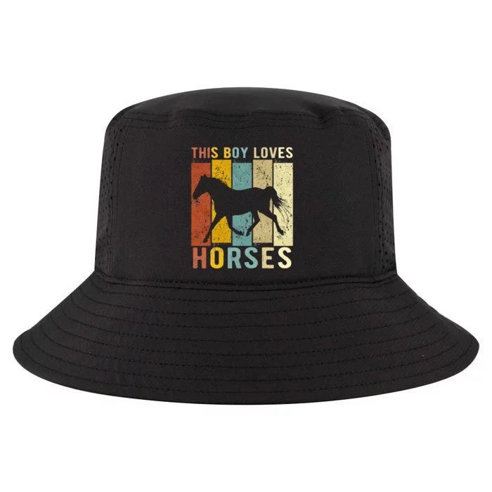 This Boy Loves Horses Horse Cool Comfort Performance Bucket Hat