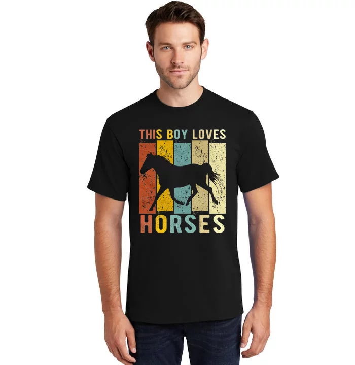 This Boy Loves Horses Horse Tall T-Shirt