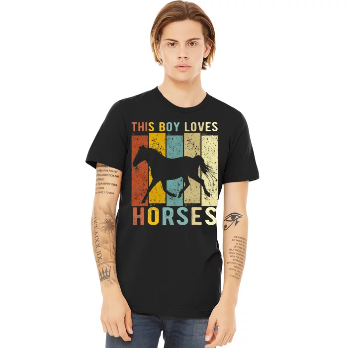 This Boy Loves Horses Horse Premium T-Shirt