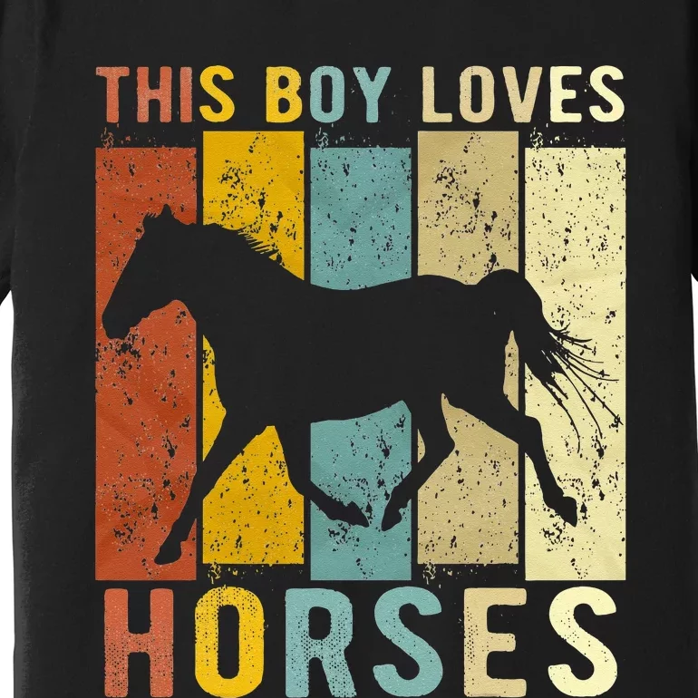 This Boy Loves Horses Horse Premium T-Shirt