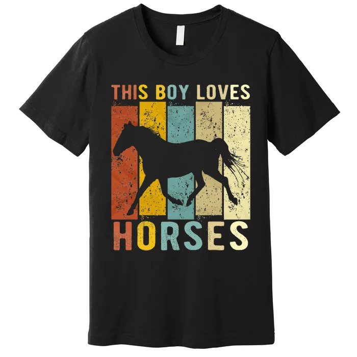 This Boy Loves Horses Horse Premium T-Shirt