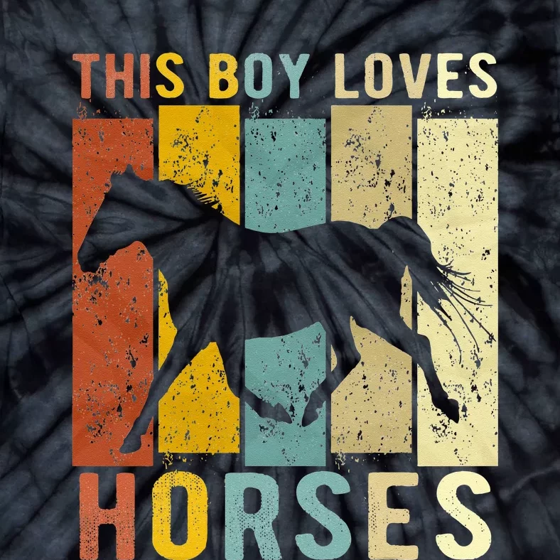 This Boy Loves Horses Horse Tie-Dye T-Shirt