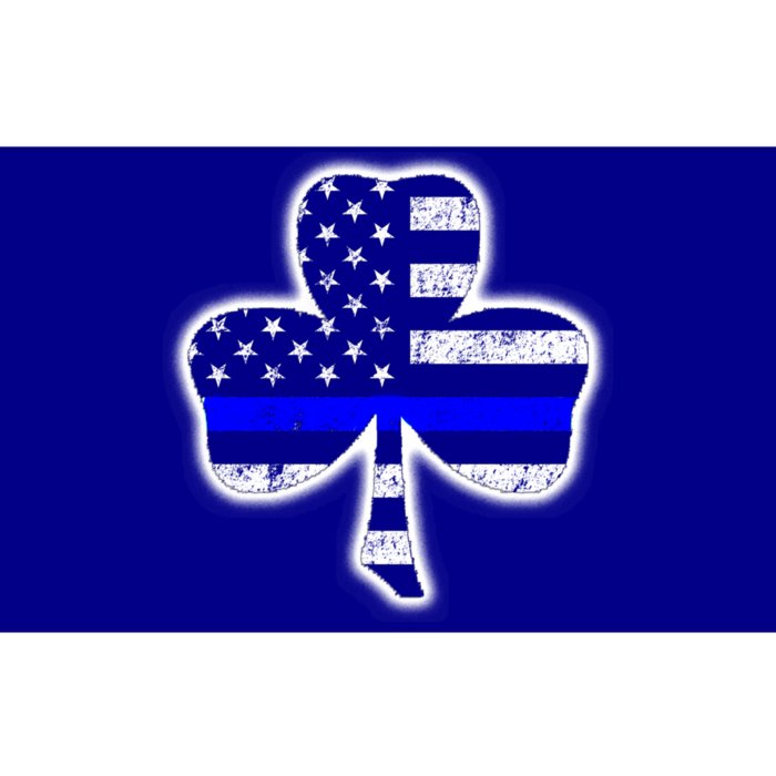 Thin Blue Line St Patrick's Day Clover Police Cool Gift Bumper Sticker