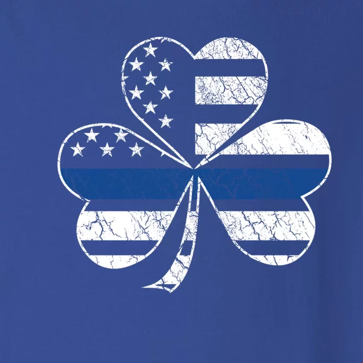 Thin Blue Line St Patrick's Day Clover Police Cool Gift Toddler Long Sleeve Shirt