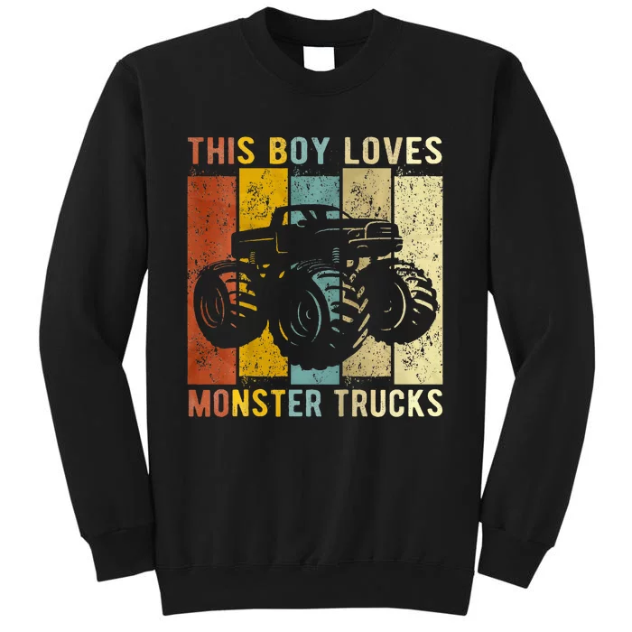 This Boy Loves Monster Trucks Monster Truck Sweatshirt