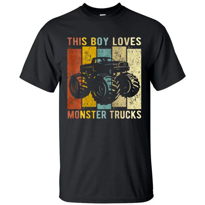 This Boy Loves Monster Trucks Monster Truck Tall T-Shirt