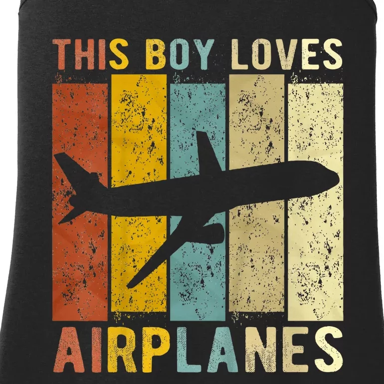 This Boy Loves Airplanes Airplane Ladies Essential Tank