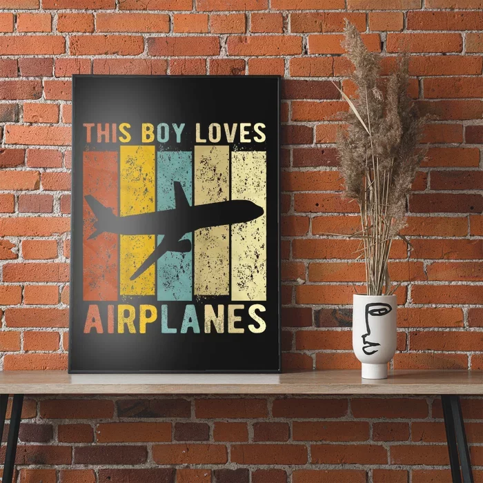 This Boy Loves Airplanes Airplane Poster