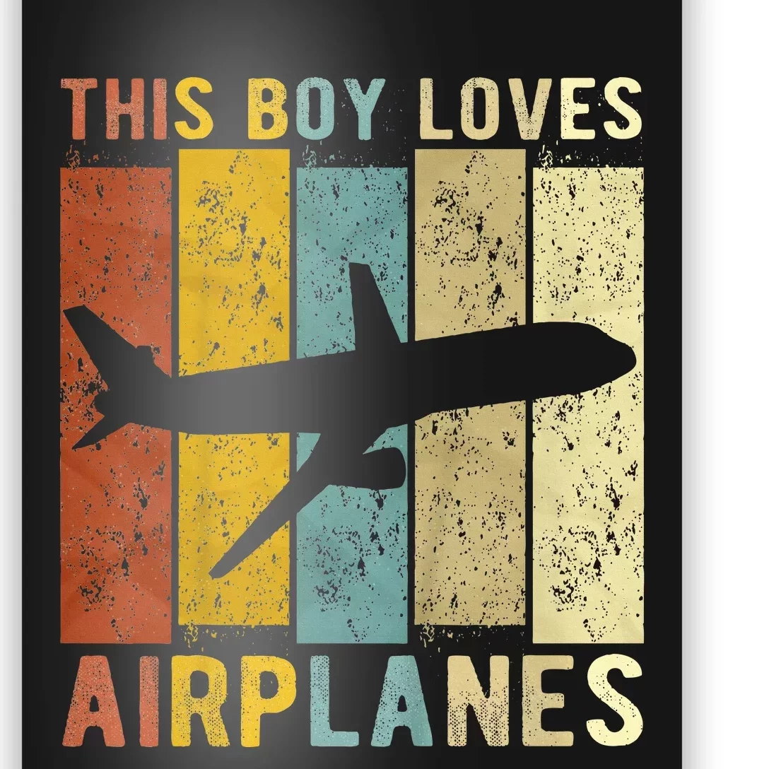 This Boy Loves Airplanes Airplane Poster