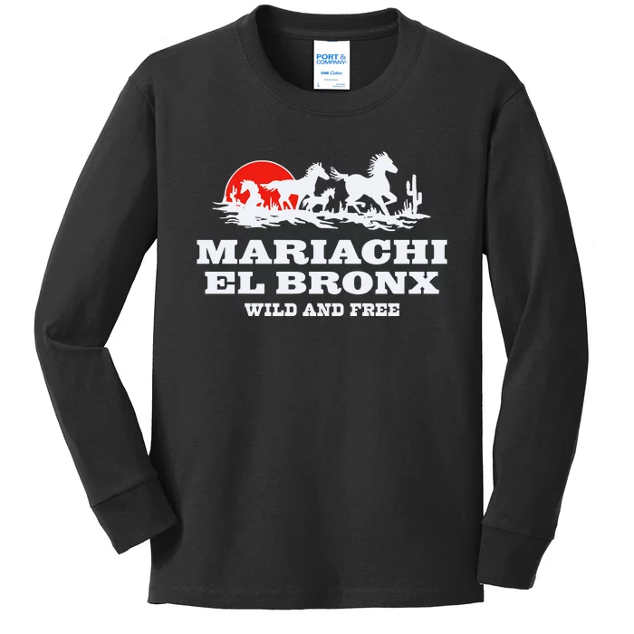 The Bronx Mariachi El Bronx Wild And Free Kids Long Sleeve Shirt