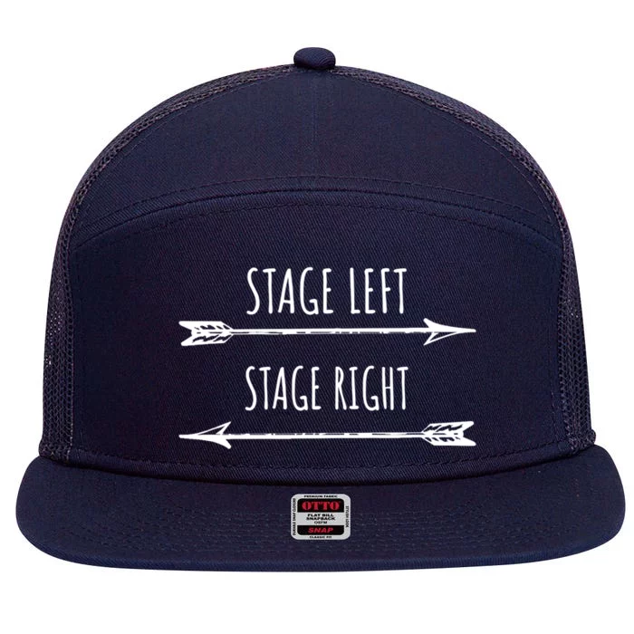 Theater Broadway Musical Funny Gift Stage Actor Gift 7 Panel Mesh Trucker Snapback Hat