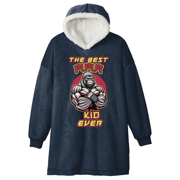 The Best Mma Ever Mixed Martial Arts Gift Hooded Wearable Blanket