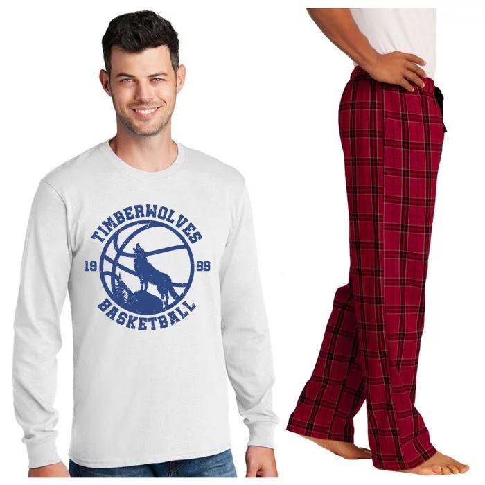 Timberwolves Basketball Minnesota Long Sleeve Pajama Set