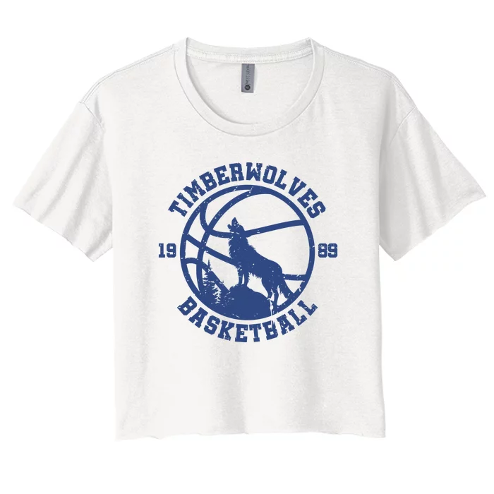 Timberwolves Basketball Minnesota Women's Crop Top Tee