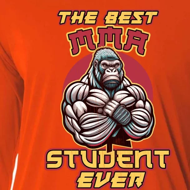 The Best Mma Student Ever Mixed Martial Arts Gift Cooling Performance Long Sleeve Crew