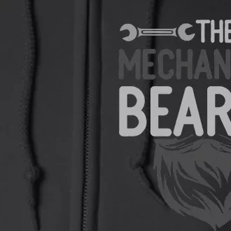 The Best Mechanics Have Beards Auto Mechanic Full Zip Hoodie