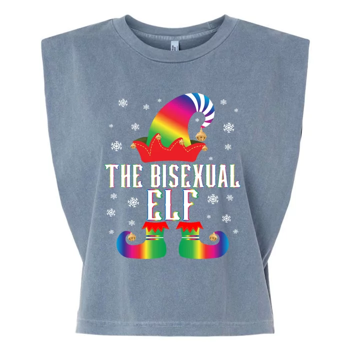 The Bisexual Matching Family Group Christmas Lgbt Pajama Gift Garment-Dyed Women's Muscle Tee