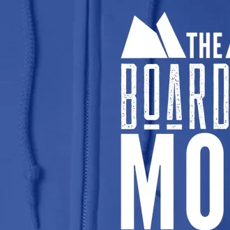 The Boarding Mom Mother Snowboarding Snowboard Snowboarder Gift Full Zip Hoodie