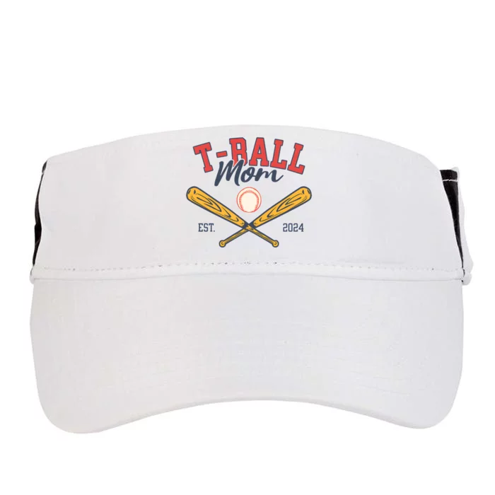 T Ball Mom Est 2024 Baseball Lover Team Adult Drive Performance Visor