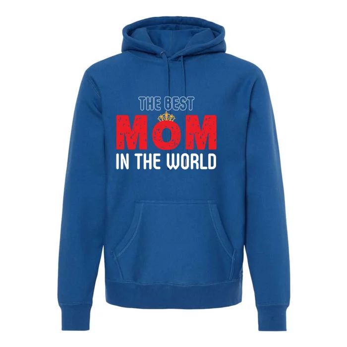 The Best Mom In The World Loving Mom Gift Premium Hoodie