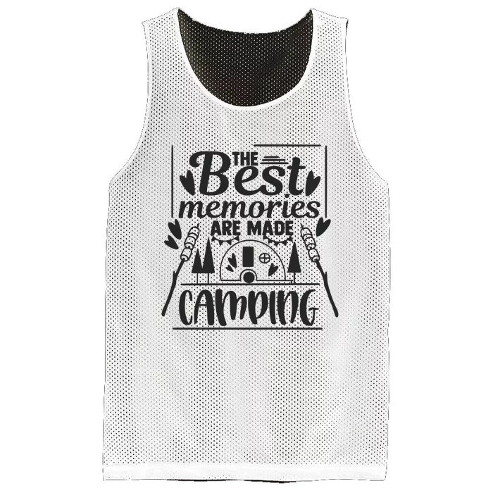 The Best Memories Are Made Camping Gift Mesh Reversible Basketball Jersey Tank