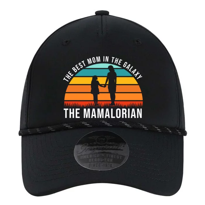 The Best Mom In The Galaxy The Mamalorian Retro Sunset Performance The Dyno Cap