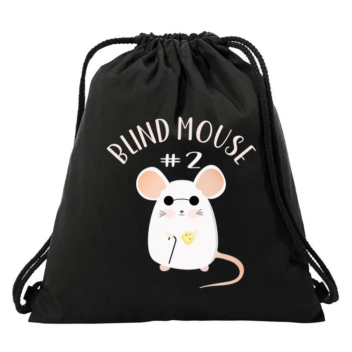 Three Blind Mice Matching Halloween Group Costume Mouse #2 Drawstring Bag