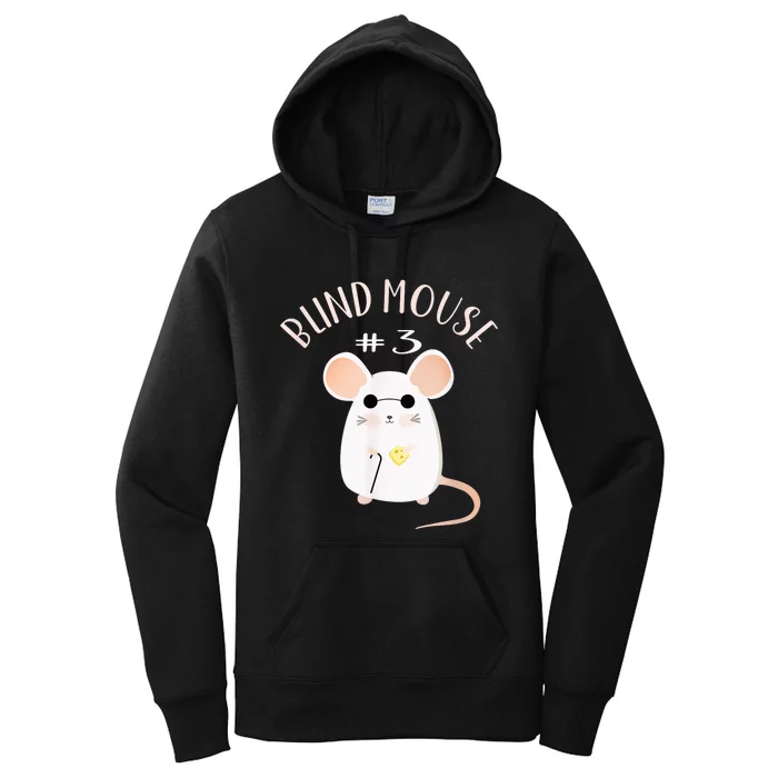 Three Blind Mice Matching Halloween Group Costume Mouse #3 Women's Pullover Hoodie