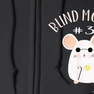 Three Blind Mice Matching Halloween Group Costume Mouse #3 Full Zip Hoodie