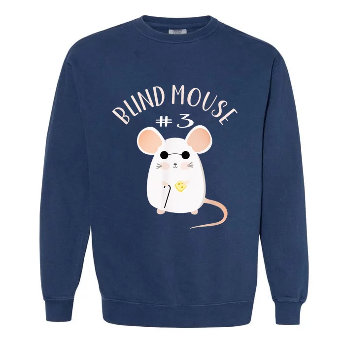 Three Blind Mice Matching Halloween Group Costume Mouse #3 Garment-Dyed Sweatshirt