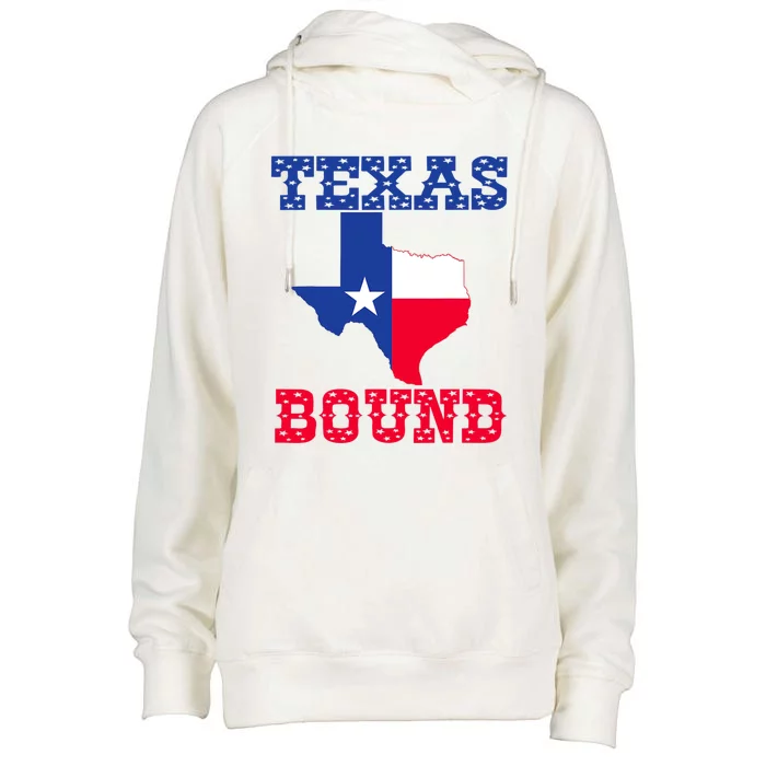 Texas Bound Moving To Texas Texas Bound With Texas Map Womens Funnel Neck Pullover Hood