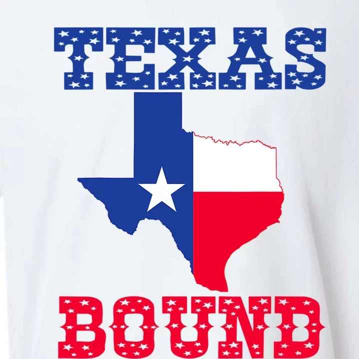 Texas Bound Moving To Texas Texas Bound With Texas Map Sueded Cloud Jersey T-Shirt