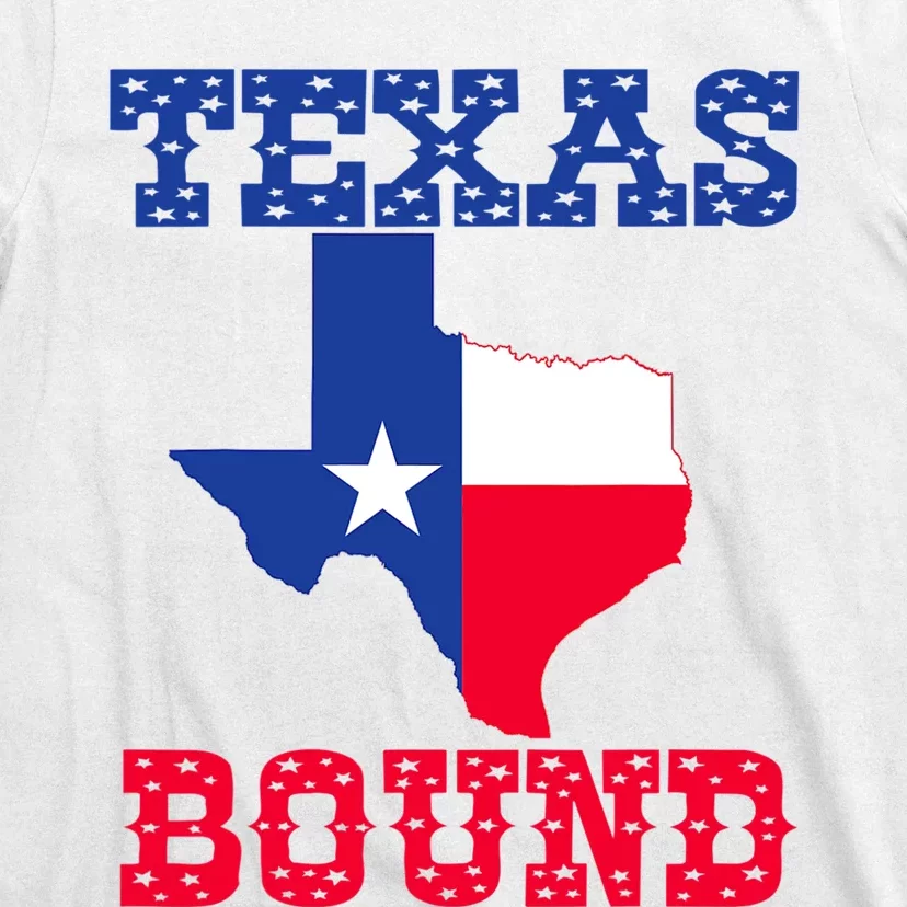 Texas Bound Moving To Texas Texas Bound With Texas Map T-Shirt