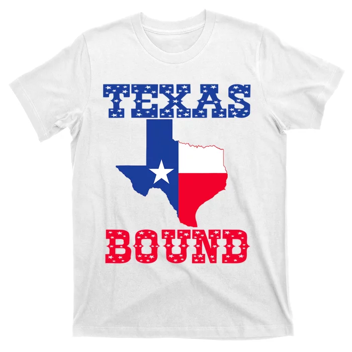 Texas Bound Moving To Texas Texas Bound With Texas Map T-Shirt