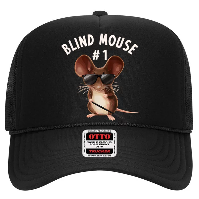 Three Blind Mice Matching Halloween Group Costume Mouse 1 High Crown Mesh Trucker Hat