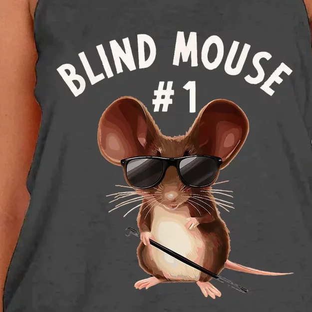 Three Blind Mice Matching Halloween Group Costume Mouse 1 Women's Knotted Racerback Tank