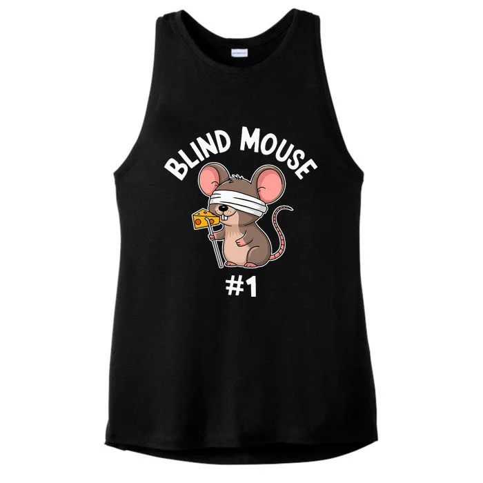 Three Blind Mice Costume Mouse 1 Matching Group Ladies Tri-Blend Wicking Tank