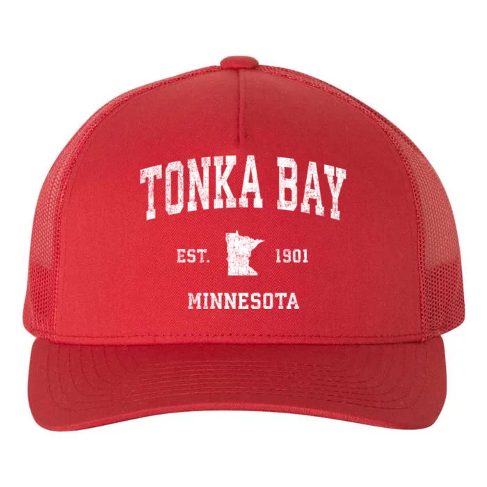 Tonka Bay Minnesota Mn Vintage Athletic Sports Yupoong Adult 5-Panel Trucker Hat